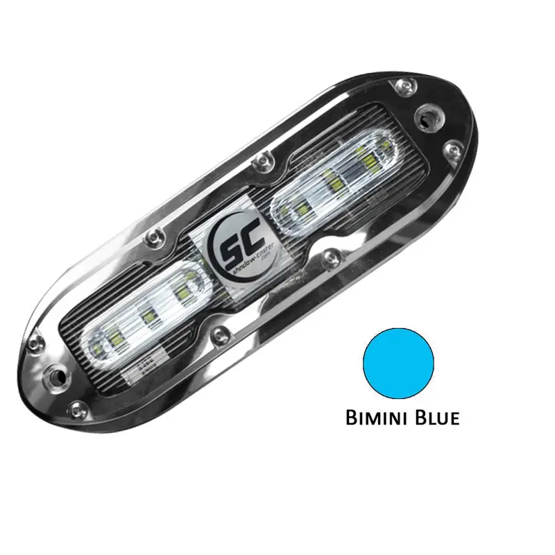 Shadow-Caster Scm-6 Led Underwater Light W/20' Cable - 316 Ss Housing - Bimini Blue [Scm-6-Bb-20] 1