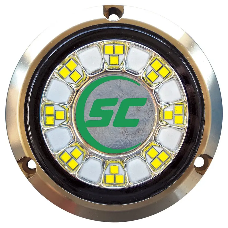 Shadow-Caster Scr-24 Bronze Underwater Light - 24 Leds - Aqua Green [Scr-24-Ag-Bz-10] 1