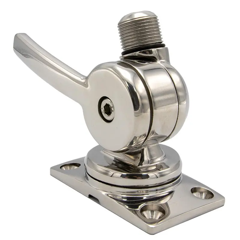 Shakespeare 6187 Sleek  Compact Stainless Steel Rotatable 4-Way Ratchet Mount [6187] 1