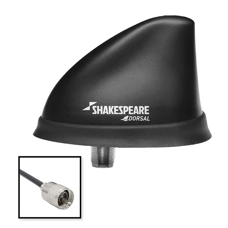 Shakespeare Dorsal Antenna Black Low Profile 26 Rgb Cable W/Pl-259 [5912-Ds-Vhf] 1