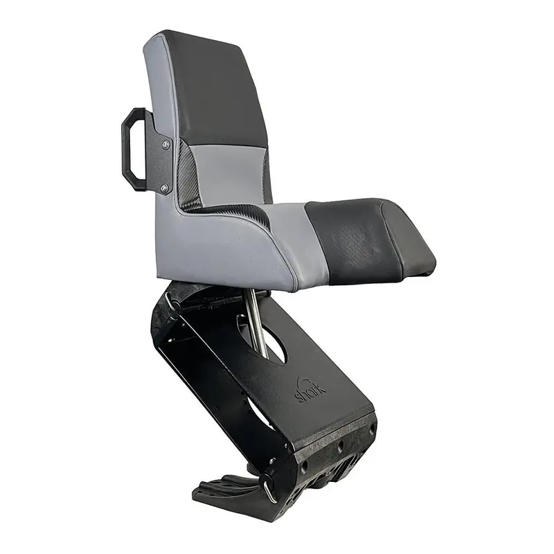 Shark Epic Seat W/Flex Suspension - Grey Vinyl - Regular Handle [Feax1000g] 1