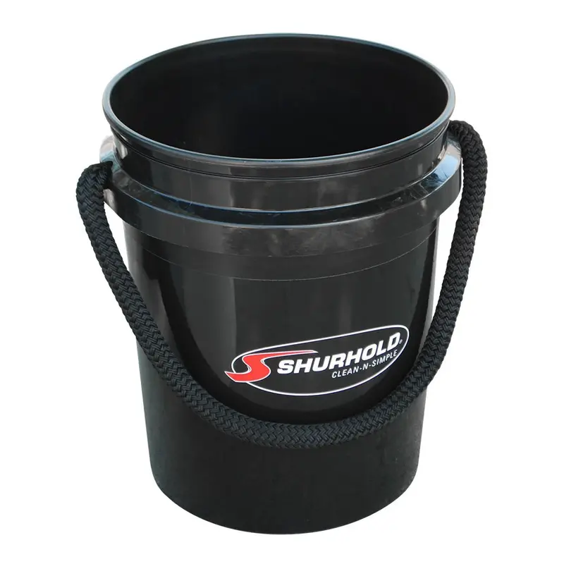 Shurhold Worlds Best Rope Handle Bucket - 5 Gallon - Black [2452] 1