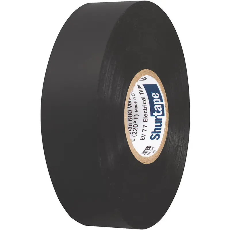 Shurtape Ev 077B Professional Grade Black Electrical Tape F/Insulating  Splicing - 3/4" X 66' - 10-Pack [104706] 1