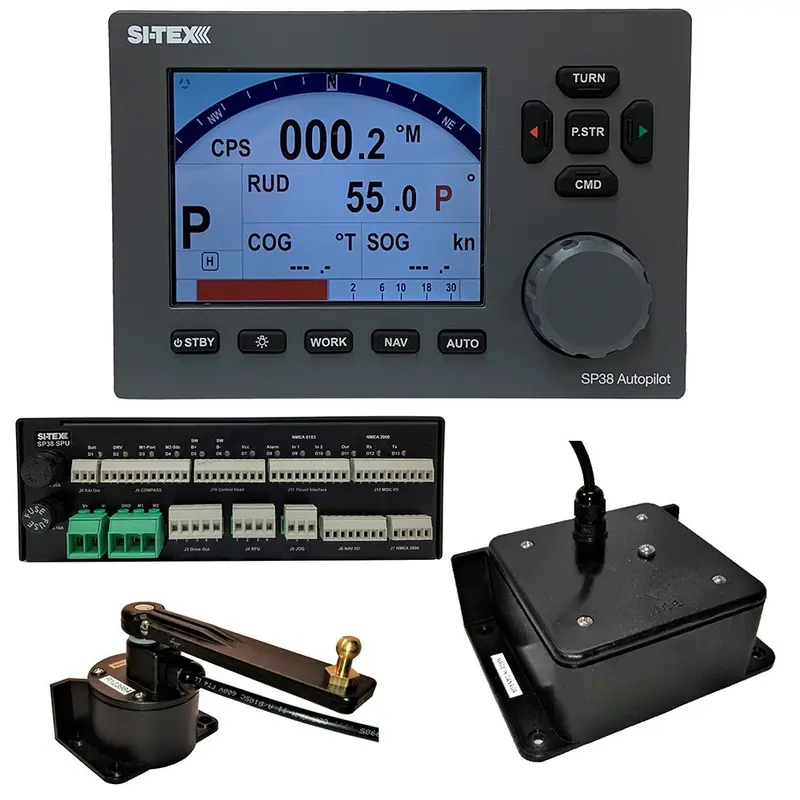 Si-Tex Sp38-2 Autopilot Core Pack Including Flux Gate Compass  Rotary Feedback, No Pump [Sp38-2] 1