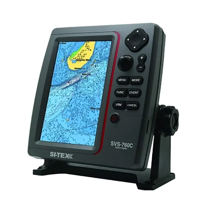 Si-Tex Standalone 7 Gps Chart Plotter System W/Color Lcd, External Gps Antenna  C-Map 4D Card [Svs-760C+] 1