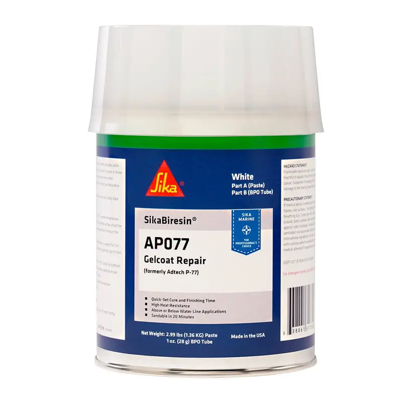 Sika Sikabiresin Ap077 + Bpo Cream Hardener - White - Quart [611547] 1