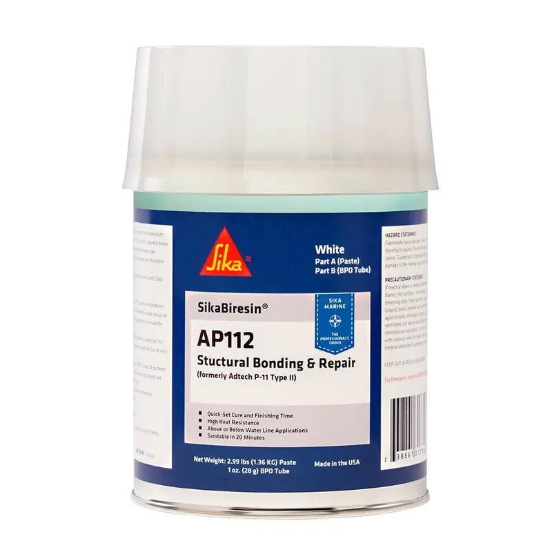 Sika Sikabiresin Ap112 + Bpo Cream Hardener - White - Quart [611395] 1
