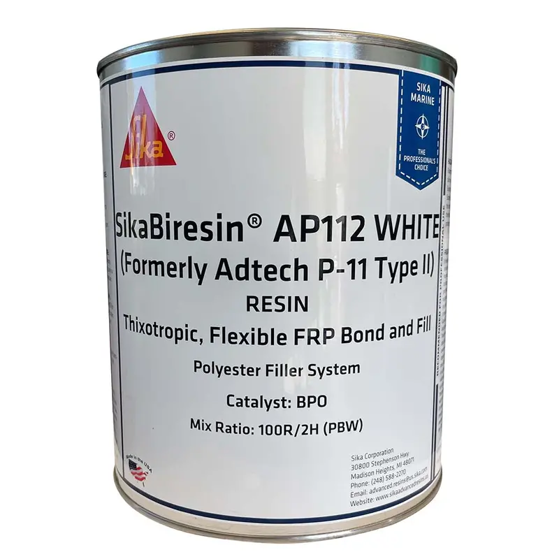 Sika Sikabiresin Ap112 White Gallon Bpo Hardener Required [606128] 1