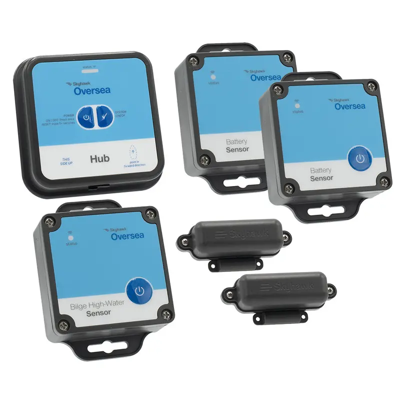 Skyhawk Oversea Fishing Bundle Hub - 1 Oversea Hub, 2 Battery Sensors, 2 Entry Sensors  2 Bilge High-Water Sensors [Oskitfishing1] 1