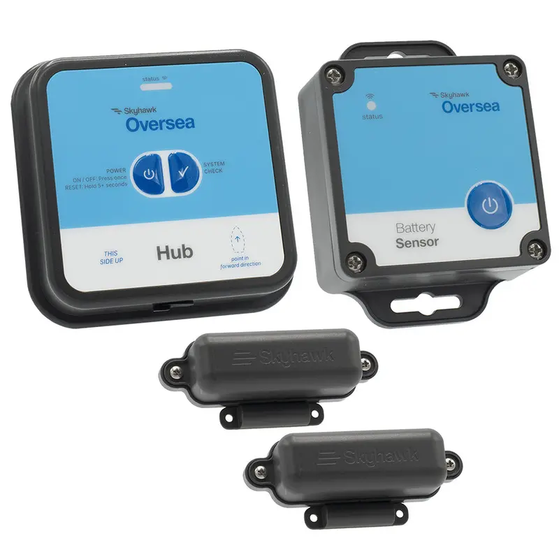 Skyhawk Oversea Pontoon Bundle Hub - 1 Oversea Hub, 1 Battery Sensor  2 Entry Sensors [Oskitpontoon1] 1
