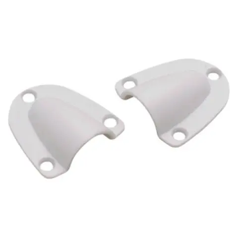 Small White Plastic Clam Shell Ventilators Or Wire Covers For Boats 1