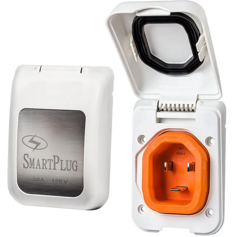 Smartplug 30 Amp Male Non-Metallic Inlet Cover - White [Bm30pw] 1