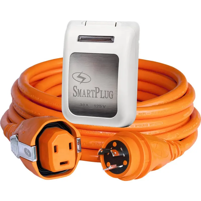 Smartplug 30 Amp Smartplug/Twist Type Cordset W/White Inlet Cover- 50 [C30503bm30pw] 1