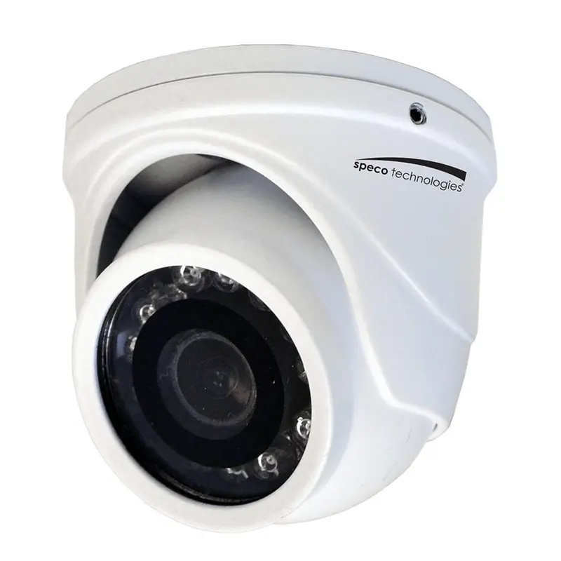 Speco 4Mp Hd-Tvi Mini Turret Camera 2.9Mm Lens - White Housing [Ht471tw] 1