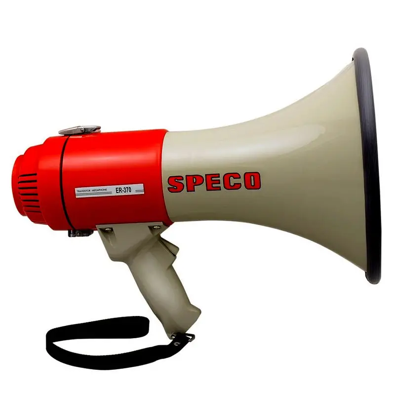 Speco Er370 Deluxe Megaphone W/Siren - Red/Grey - 16W [Er370] 1