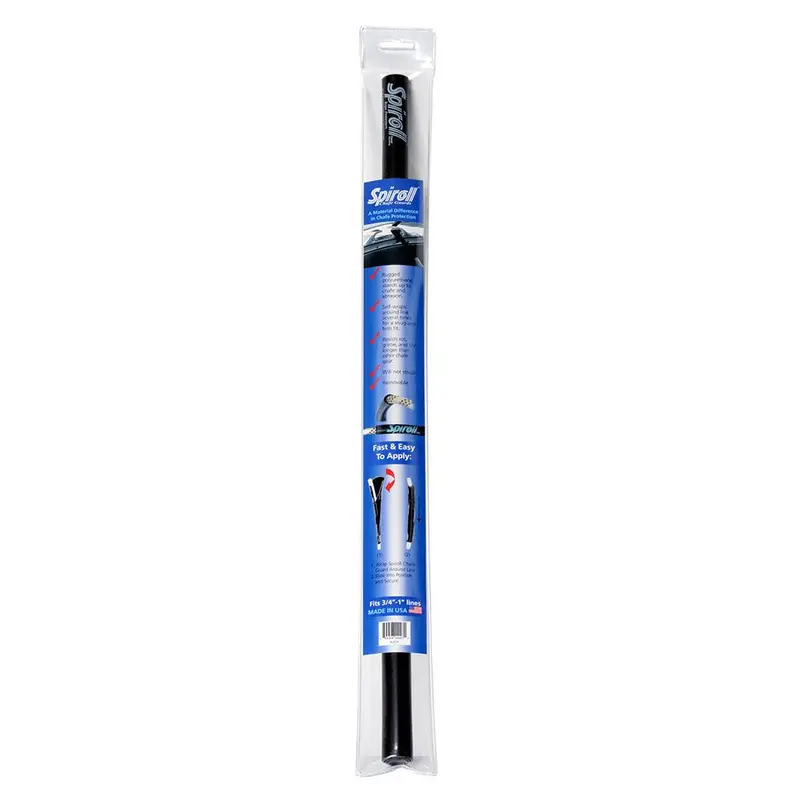 Spiroll Chafe Guard Black F/Lines Up To 3/4"-1" Diameter [Spl-24-B-Cg] 1