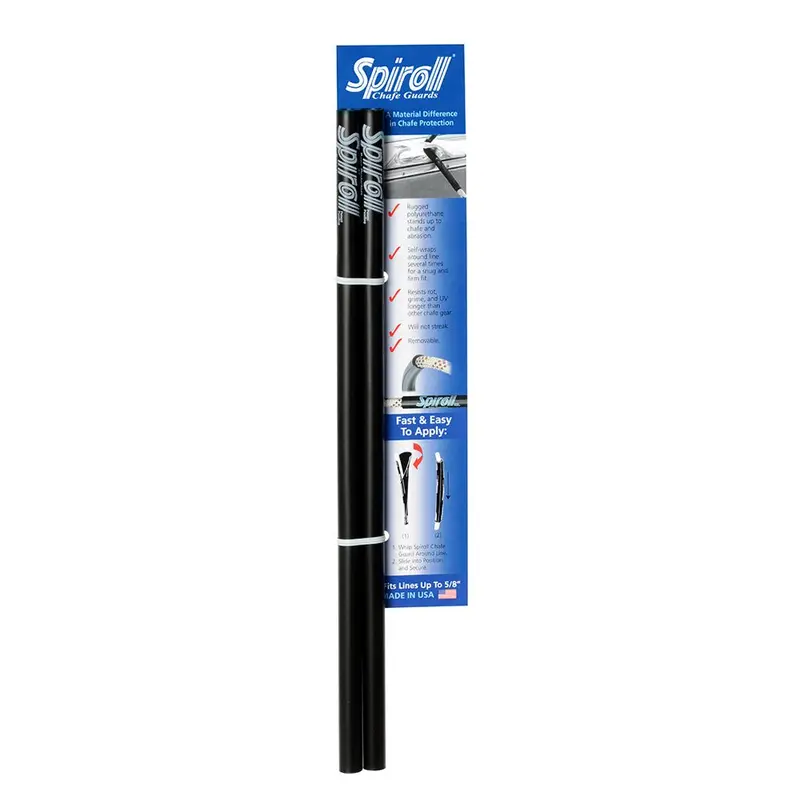 Spiroll Chafe Guard Black F/Lines Up To 5/8" Diameter - Pair [Spl-16-B-Cg] 1