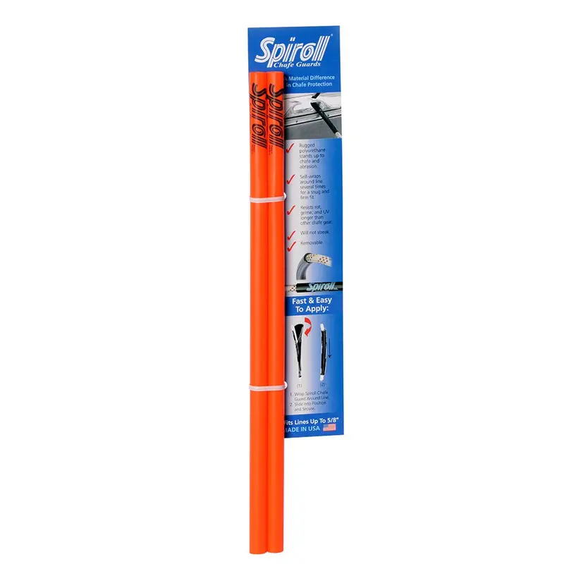 Spiroll Chafe Guard Orange F/Lines Up To 5/8" Diameter - Pair [Spl-16-O-Cg] 1