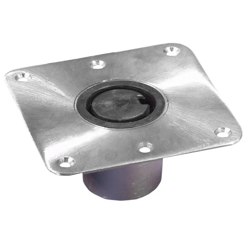 Springfield 2-3/8" Plug-In Stainless Steel Square Base - 7"X7" [1300754-1] 1