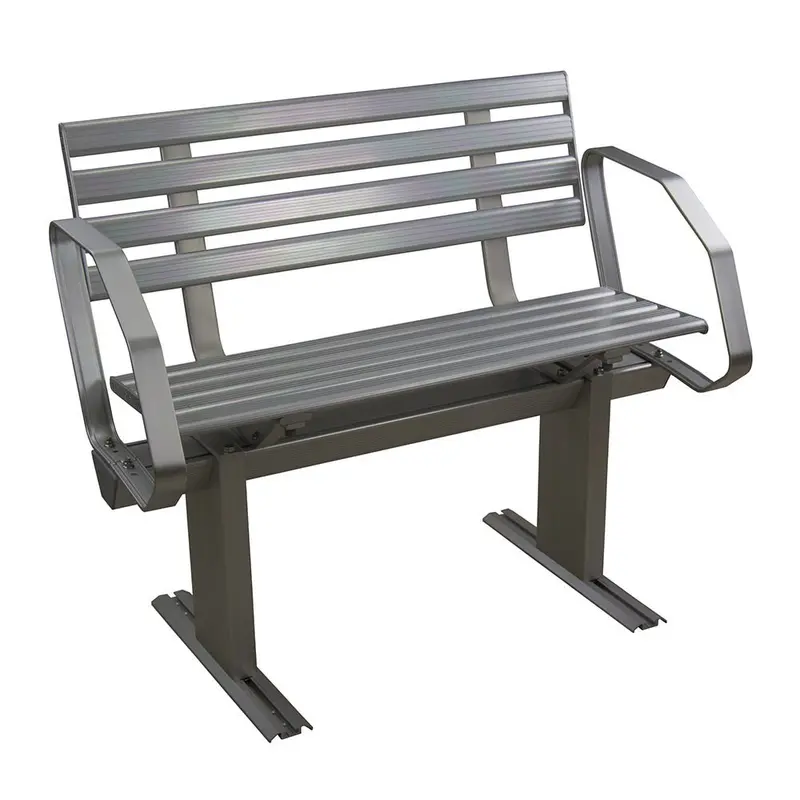 Springfield Aluminum Dock Bench W/Arms [1099050-2A] 1