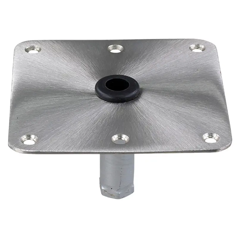 Springfield Kingpin 7" X 7" Stainless Steel Square Base (Threaded) [1630001] 1