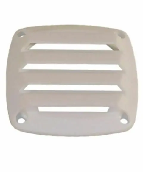Square Louvered Vent 3-5/8" X 3-5/8" (White) 1
