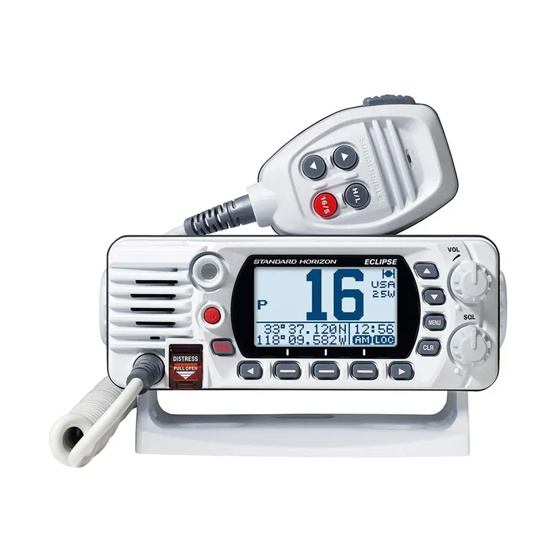 Standard Horizon Gx1410gb Eclipse Series 25W Fixed Mount Vhf/Gps - White [Gx1410gw] 1