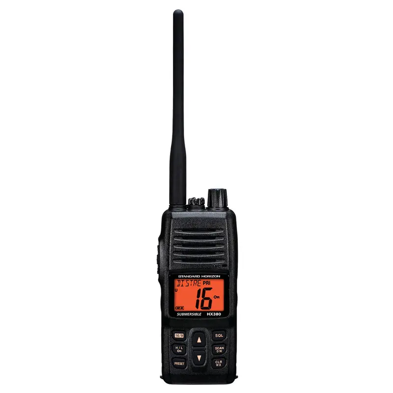 Standard Horizon Hx380 5W Commercial Grade Submersible Ipx-7 Handheld Vhf Radio W/Lmr Channels [Hx380] 1