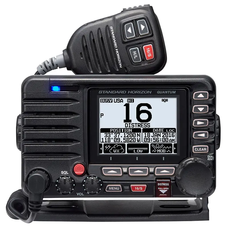 Standard Horizon Quantum Gx6000 25W Commercial Grade Fixed Mount Vhf W/Nmea 2000, Integrated Ais Receiver,  Speaker Mic [Gx6000] 1