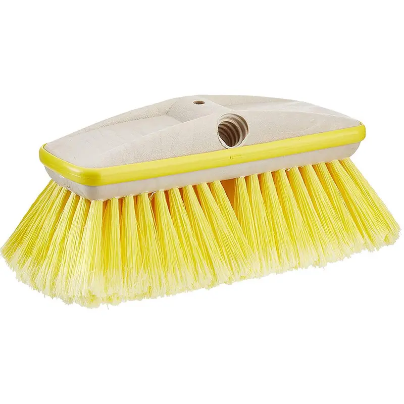 Star Brite Deluxe Yellow Soft Wash 8" Brush Head W/Bumper - Dual Connections [40161] 1