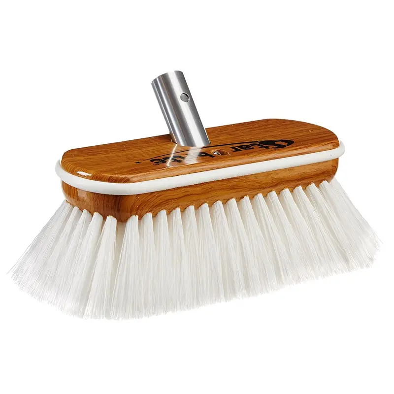 Star Brite Extend-A-Brush Premium White Stiff Bristle Wash Synthetic Wood Block Brush - 8" [40172] 1