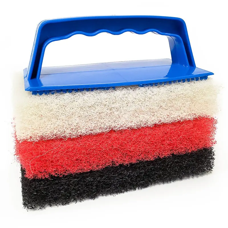 Star Brite Large Multi-Texture Scrub Pad Kit W/Interchangeable Handle [42023] 1