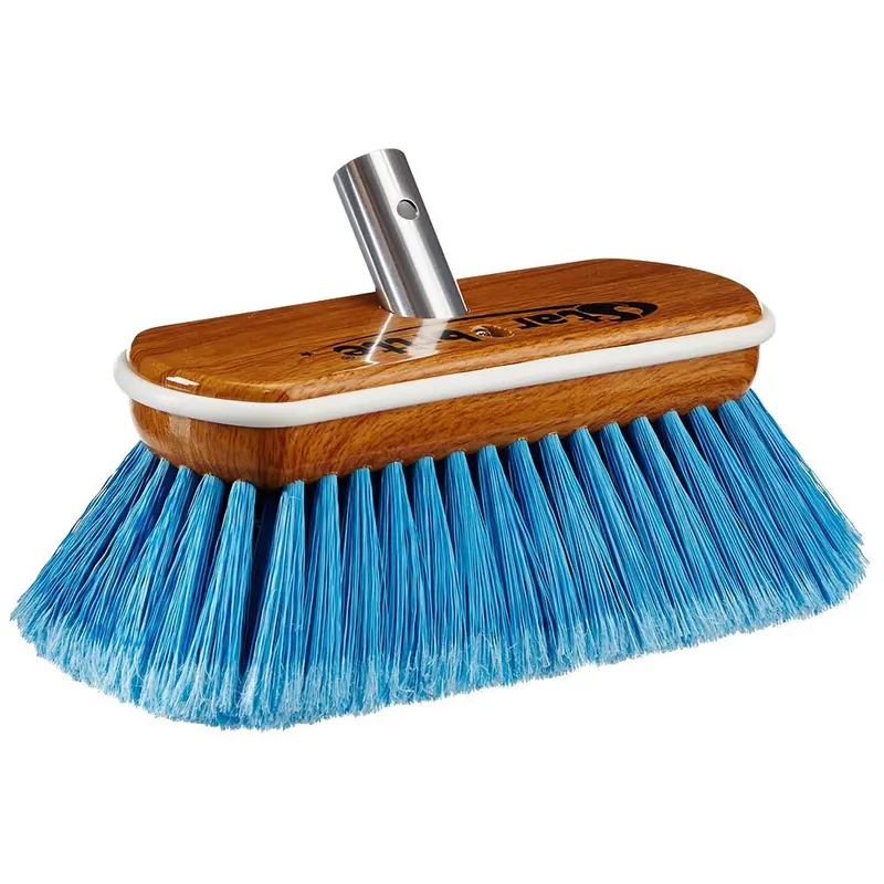 Star Brite Premium Medium Blue Bristle 8" Synthetic Wood Block Brush [40171] 1