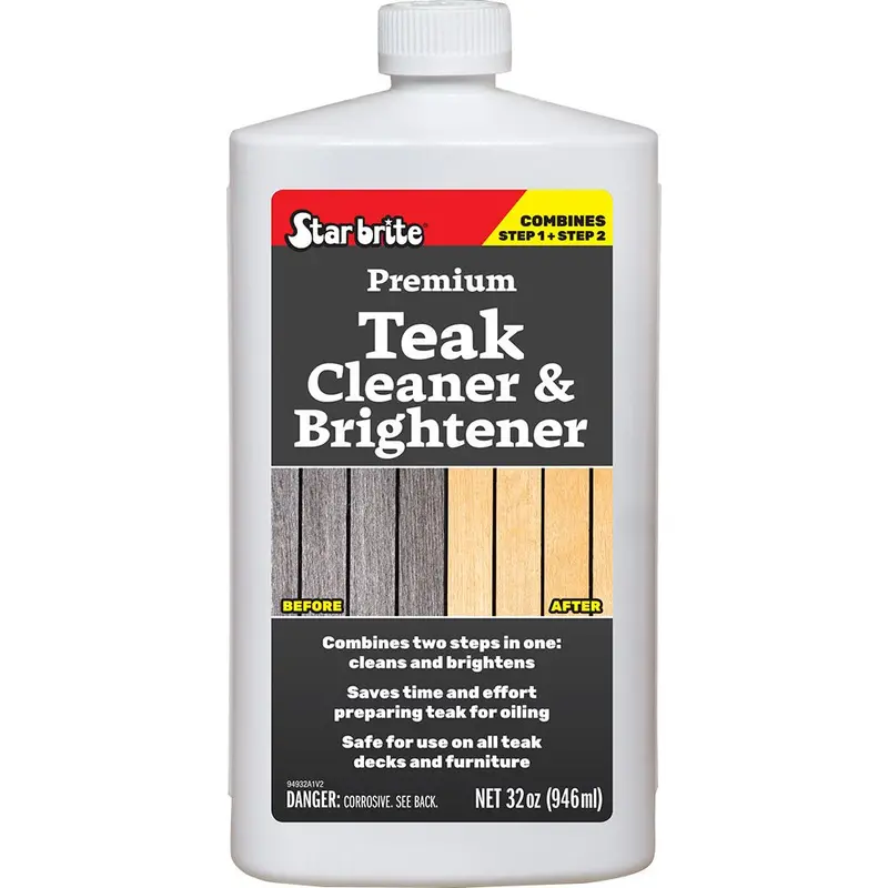 Star Brite Premium Teak Cleaner  Brightener - Restore  Enhance Wood Grain - 32 Oz [94932] 1