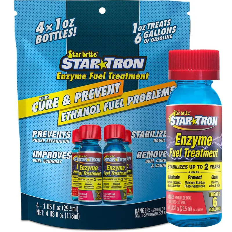 Star Brite Star-Tron Enzyme Fuel Treatment - Classic Gas Formula - Contains (4) 1 Oz Bottles [14301-4] 1