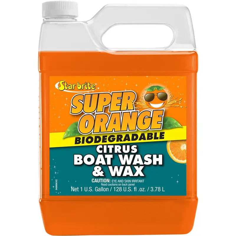 Star Brite Super Orange Citrus Boat Wash  Wax - Fresh  Salt Water - 1 Gallon [94600] 1