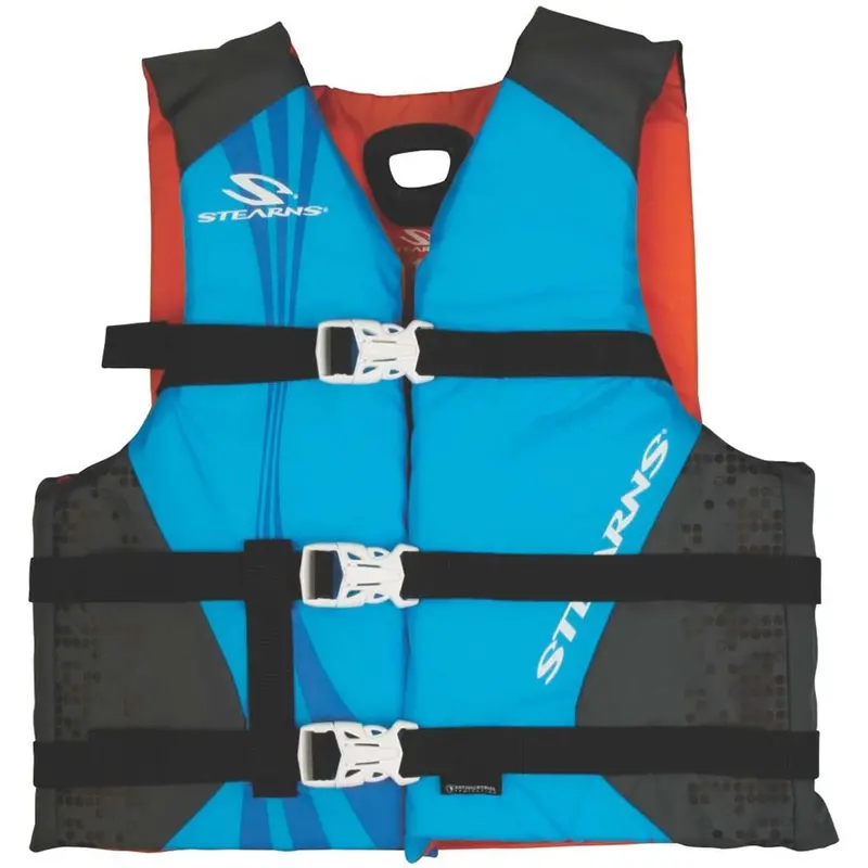 Stearns Antimicrobial Nylon Vest Life Jacket - 30-50Lbs - Blue [2000036885] 1