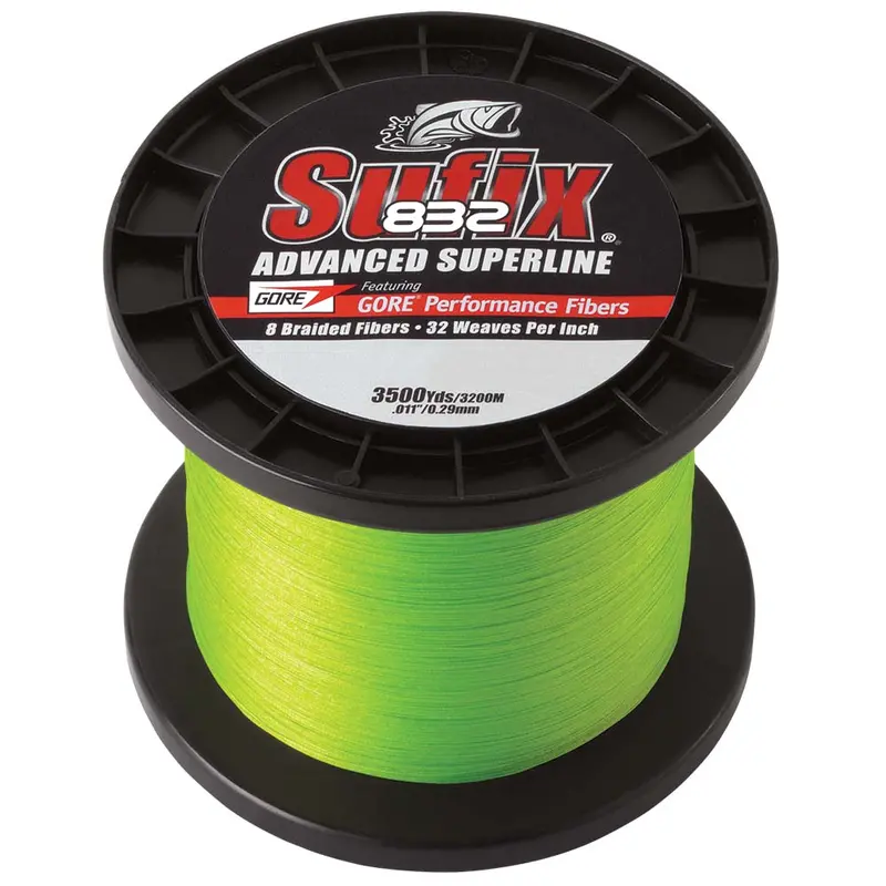 Sufix 832 Advanced Superline Braid - 10Lb - Neon Green - 3500 Yds [660-410L] 1
