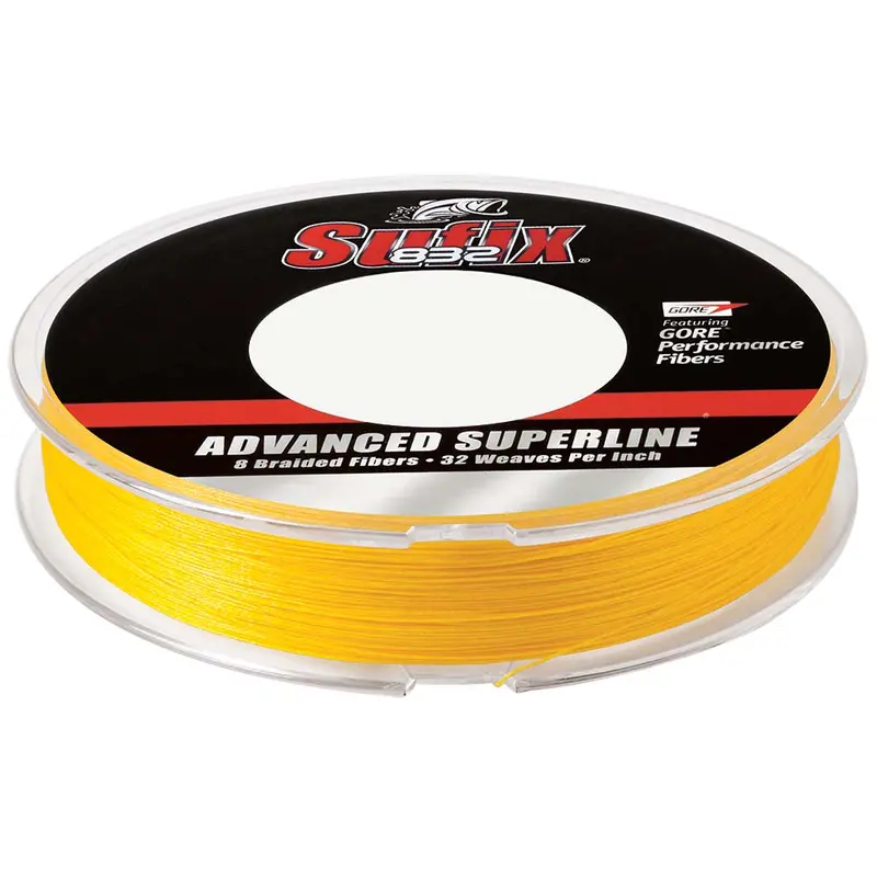 Sufix 832 Advanced Superline Braid - 20Lb - Hi-Vis Yellow - 300 Yds [660-120Y] 1