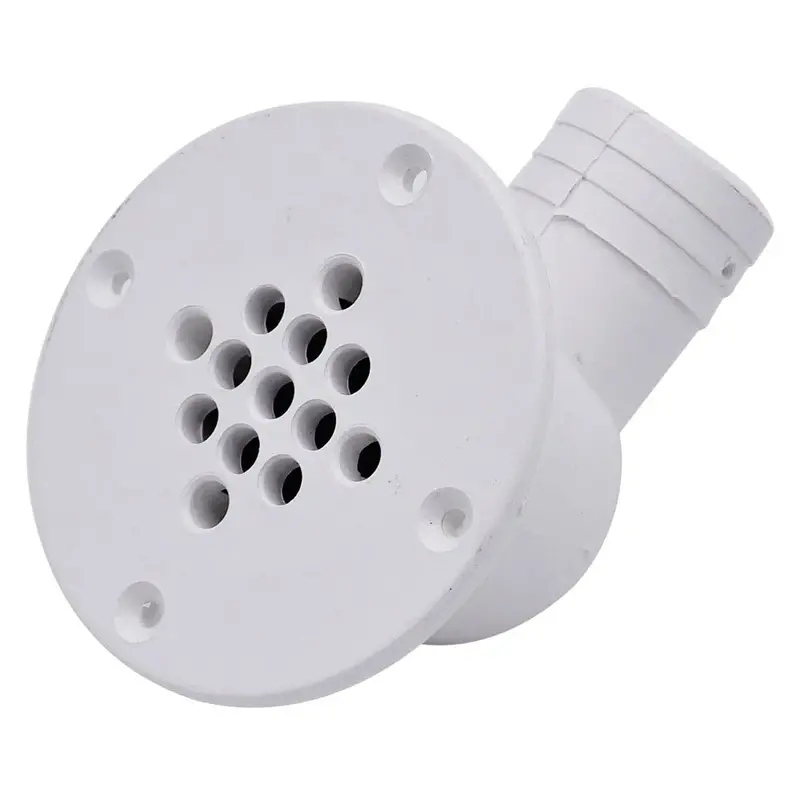 T-M Marine 90-Degree Cockpit Scupper Drain - White [Csd-92-Dp] 1