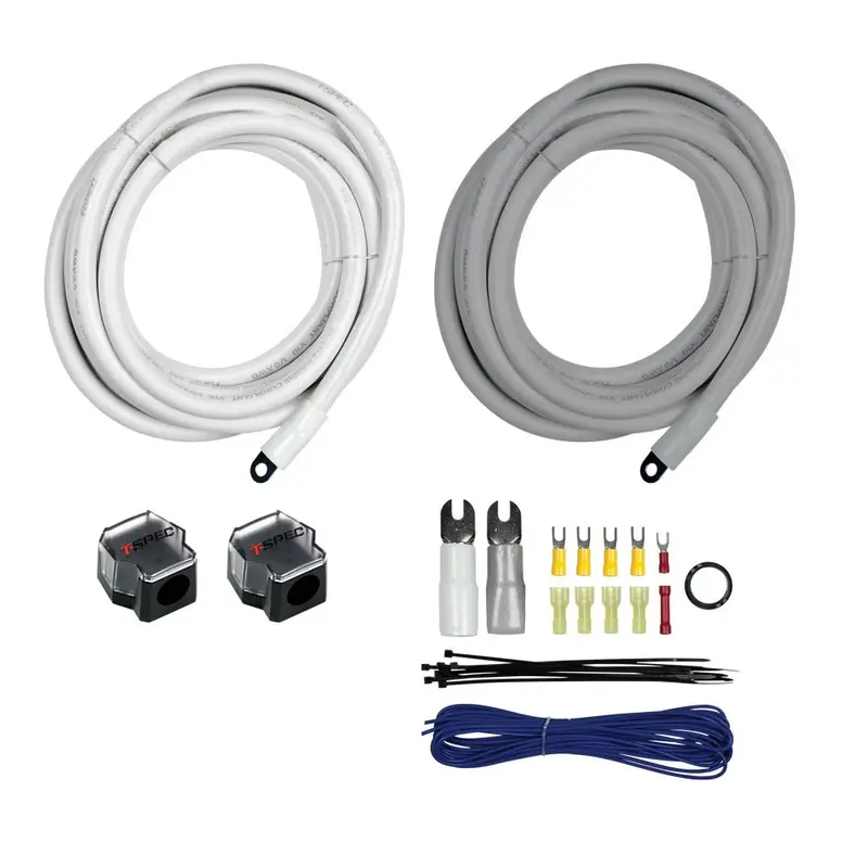 T-Spec V10-D104k 4 Gauge Add-A-Amp Kit F/1/0 Gauge Wire [V10-D104k] 1