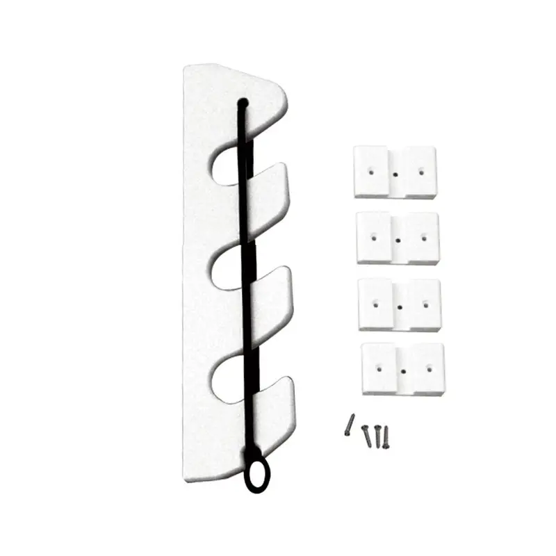 Taco 3-Rod Poly Bungee Rod Holder Rack - White [P03-133W] 1