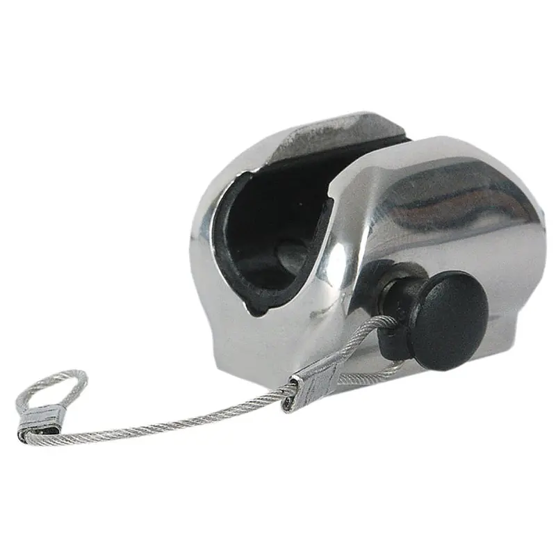 Taco Flat Deck Hinge W/Pin  Lanyard - Fits 7/8" Tube [F13-0241/244Bn-1] 1