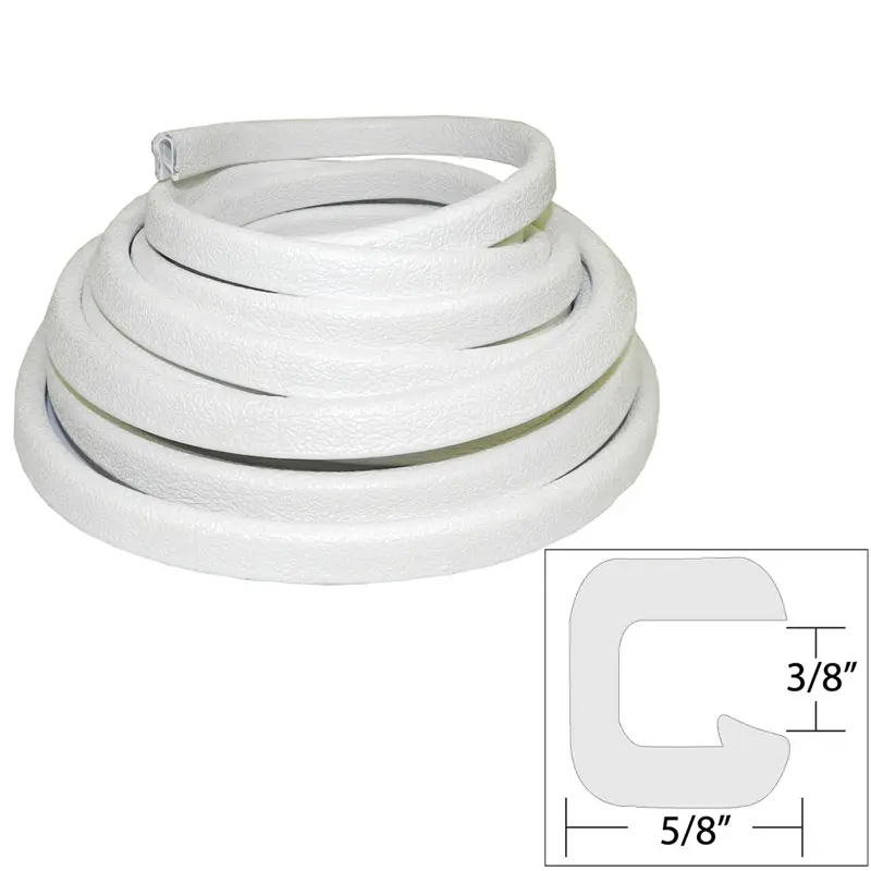Taco Flexible Vinyl Trim - 3/8" Opening X "W X 25'L - White [V30-1312W25-1] 1