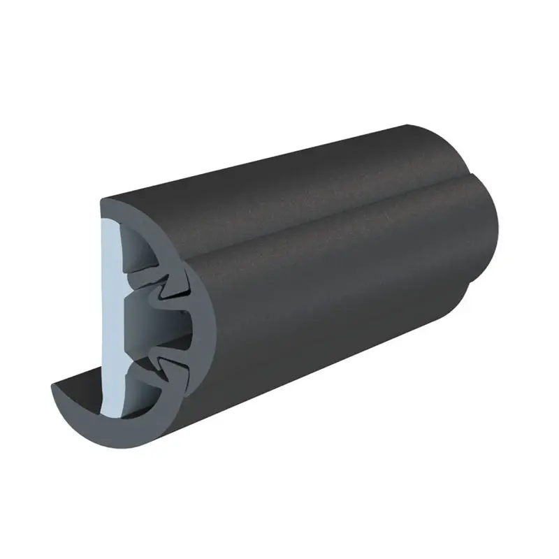 Taco Suproflex Rub Rail Kit W/Flex Vinyl Overlay Insert - 2"H X 1-1/4"W X 60'L - Black W/Black Insert [V11-9993Bbk60-2] 1