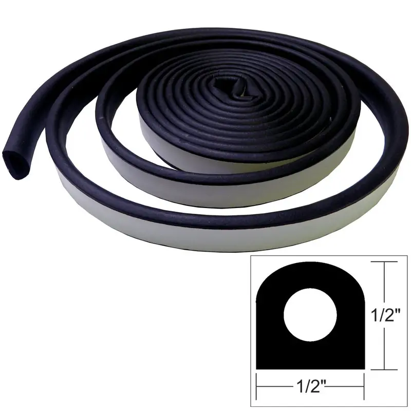 Taco Weather Seal - 10'L X 1/2"W X 1/2"H - Black [V30-0202B10-1] 1