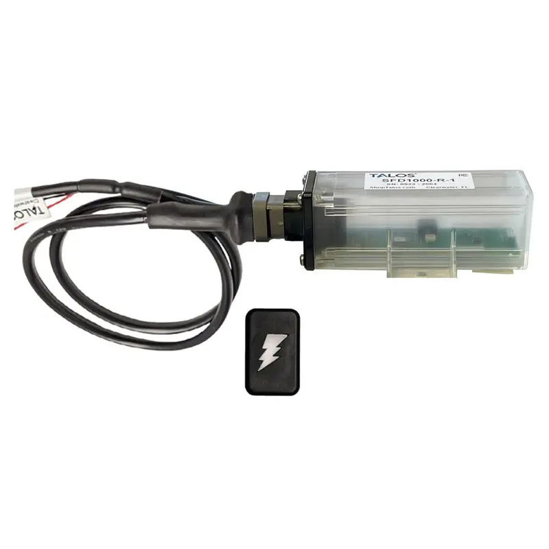 Talos Remote Housing Lightning Detection System W/10' Cable - Black Rectangular Indicator W/Translucent Housing [Sfd1000r-T1-Br-Bl-10Ft] 1