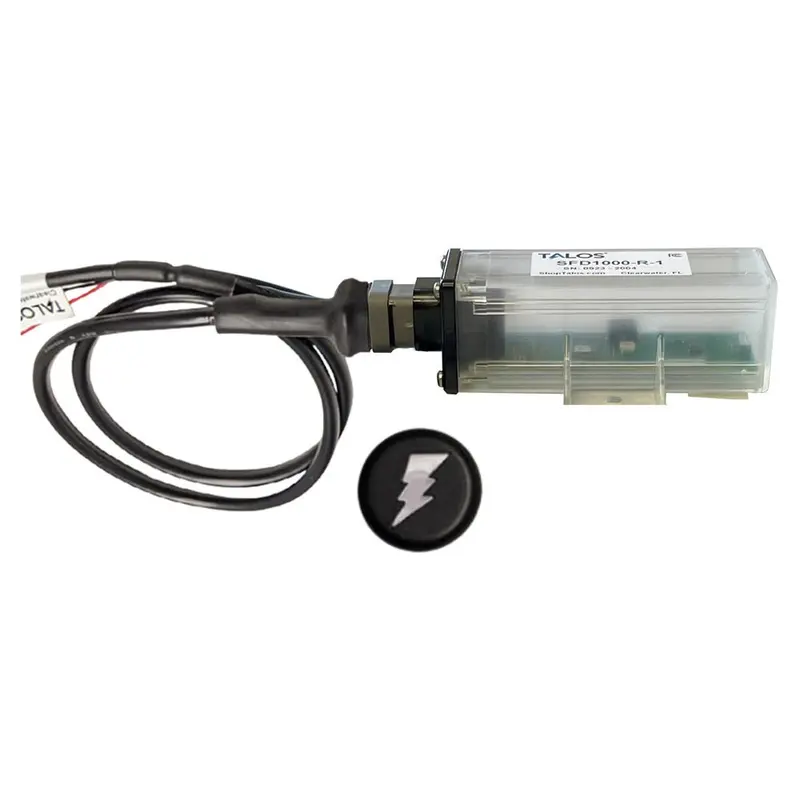 Talos Remote Housing Lightning Detection System W/20' Cable - Black Round Indicator W/Translucent Housing [Sfd1000r-T1-Bo-Bl-20Ft] 1