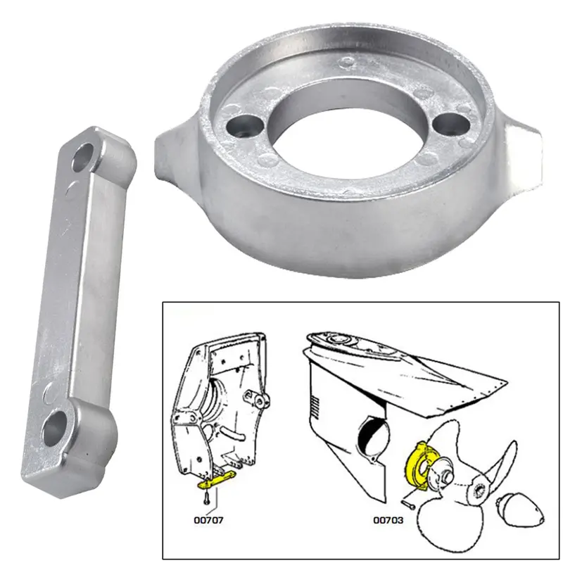 Tecnoseal Anode Kit W/Hardware - Volvo 280 - Magnesium [20701Mg] 1