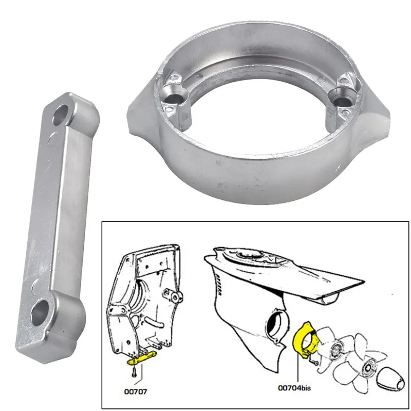 Tecnoseal Anode Kit W/Hardware - Volvo Duo-Prop 280 - Zinc [20702] 1